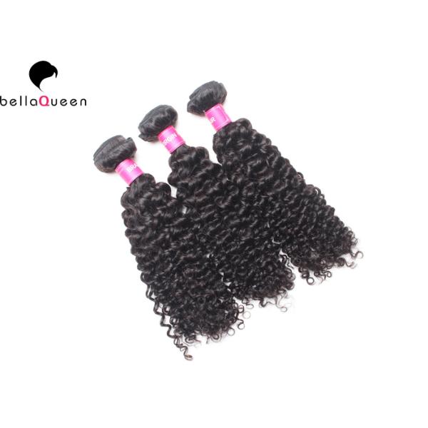 Health Water Wave Pure Virgin Indian Curly Hair #1B Black Women Hair Extension
