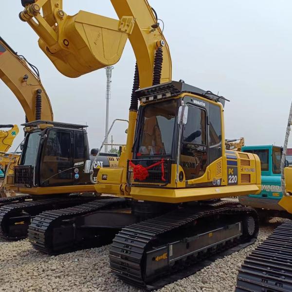CE EPA Certified Used Komatsu PC220 Excavator with 119 kw Power and 22000 KG Weight