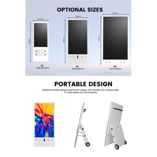 43 inch Outdoor Digital Signage Portable and Battery Powered for Effective Advertising Solutions