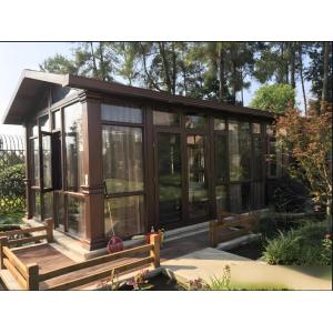 Modern Aluminum Glass Sunroom UV Resistant Indoor Outdoor