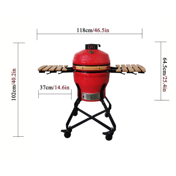 Uovo Kamado 18inch Charcoal Block Barbacoa Ceramic Kamado Elektrische Foshan Kamado Grills Kimstone Bbq Grill Garden Family Bbq