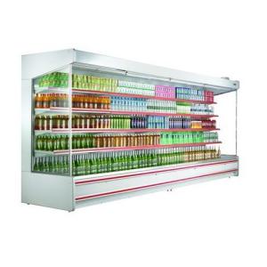 Commercial Upright Display Fridge , Remote Multi deck Chiller 10m Length