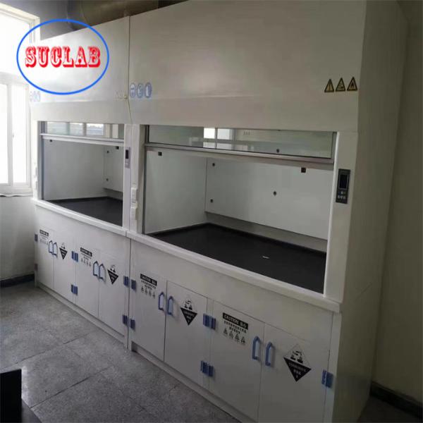 Buy Custom Size White Blue Laboratory Fume Cupboard With Wet Scrubber at wholesale prices