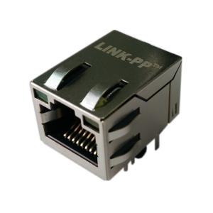 Quality Magnetic RJ-45 Jack 6605761-1 Tyco Module Jack 8 Position PCB Connector Tab Up for sale