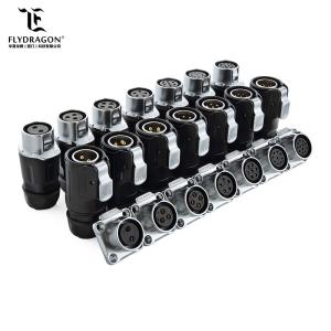 M20 Multi Core Cable Connector,Male and Female Plug Socket IP67 Waterproof