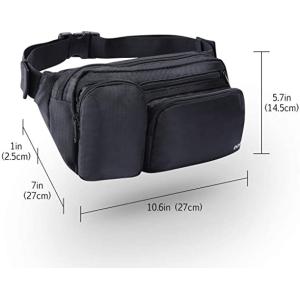 Large Capacity Fashion Fanny Pack Multiple Pockets For Hiking