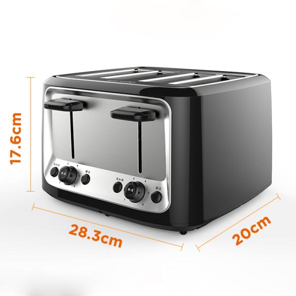 Household Automatic Baking Breakfast Machine Toast Sandwich Grill 4 Slice Pancake Stainless Steel Electric