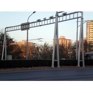 Steel IP65 6m Traffic Light Pole , Galvanized Street Lighting Pole