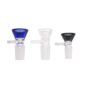 China 300℃ Inhale Smoke Funnel Shaped Glass Drinking Straws on sale