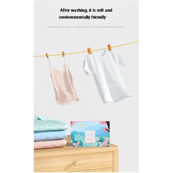 Clean Water Low Foaming Dissolvable Laundry Detergent Sheets / Laundry Bubble Wrap