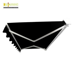 Acrylic Manual Retractable Awning Outdoor Sun Shade Canopy