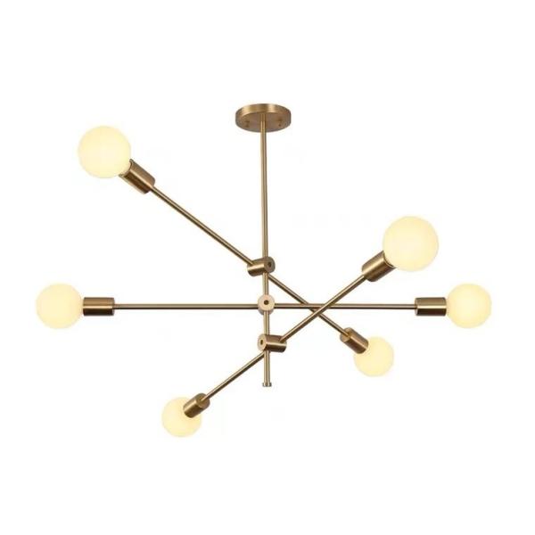 Buy Glass Ball Sinple Style  Living Room Modern LED Chandelier at wholesale prices