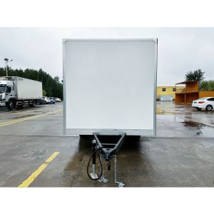 Double Axis Food Mobile Trailer White Food Concession Trailer