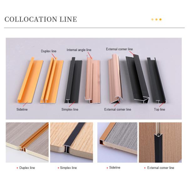 Eco Friendly Fireproof Decorative Wood Grain PVC Bamboo Fiber Wall Paneling