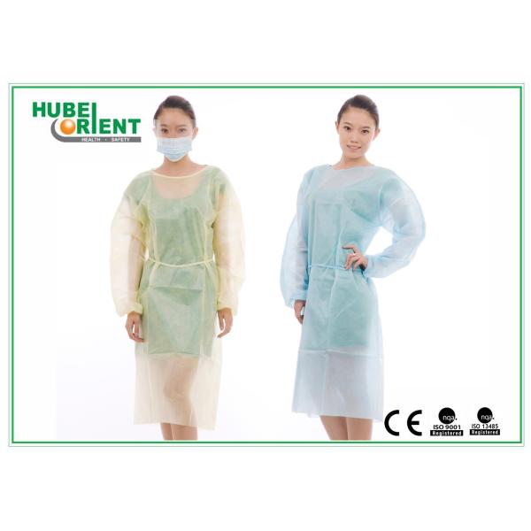 Buy Disposable Polypropylene Protective Isolation Gown With Elastic Wrist at wholesale prices