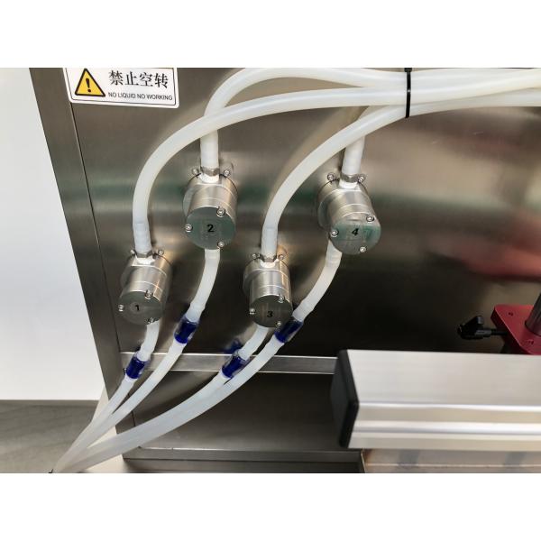 stainless steels SUS304 Gear Pump Filling Machine Four Head