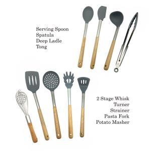 China Non Fading Spatula Kitchen Tools , Non - Stick Silicone Spatula Spoon Set on sale