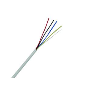 Soft Bare Copper Burglar Alarm Cable For Fire Alarm System 4C  0.22mm² Control