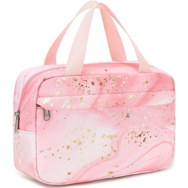 Buy Makeup Bag for Women Girls Travel Cosmetic Tote Large Make Up Organizer Toiletry Bags Waterproof Zipper Pouch Purse at wholesale prices