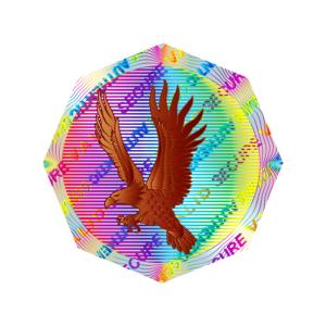 ISO9001 2008 CMYK Color Silver Hologram Sticker , Custom Security Hologram