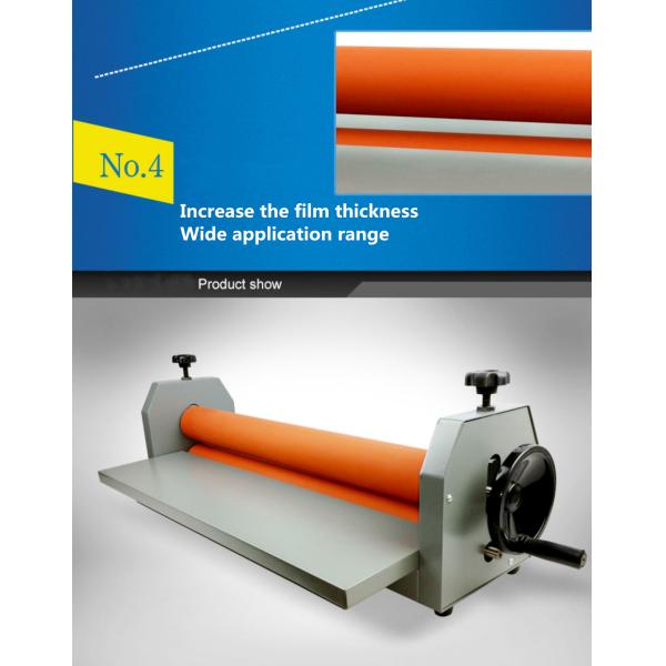 Cold Roll Technology Manual Laminating Machine for 750mm Vinyl and Glass Plate Photo