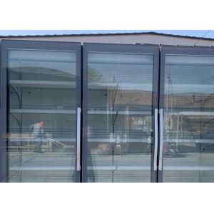 Commercial Grade Integral Four Glass Door Reach In Merchandiser Freezer R404a