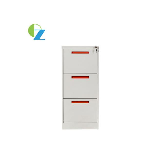 Professional Vertical Steel Filing Cabinets With Three Drawer Goose Neck Handle