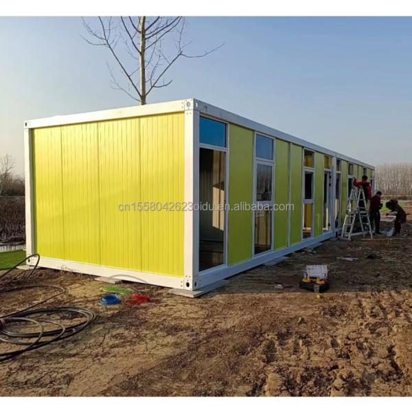Portable Steel Container House Prefabricated Mobile Warehouse for Construction Site Featuring Aluminum Alloy Windows