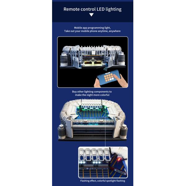 Educational Toys for Bernabeu Football Stadium Model Building Blocks 1 600 Scale 8kg