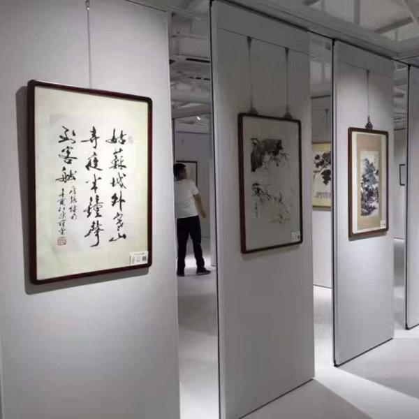 Movable Fabric Finish Removable Exhibition Acoustic Fiber Fireproof Partition Wall For Hotel