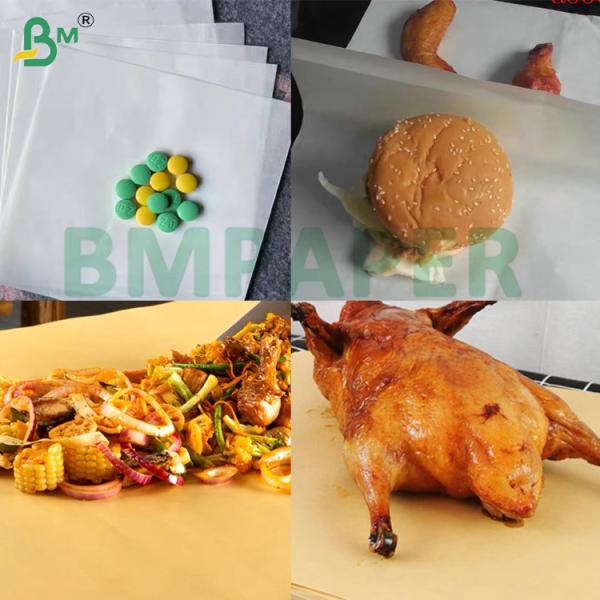 50g 60g White/Brown Food Safe High Gloss MG Kraft Paper for Gift & Food Packaging