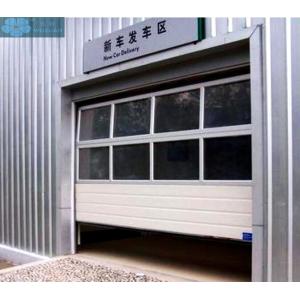Sectional Overhead Organic Tempered Glass Sliding Garage Door