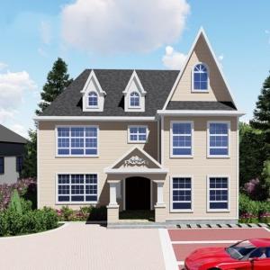 EPS Gypsum Board Light Gauge Steel Prefabricated Structure Villa