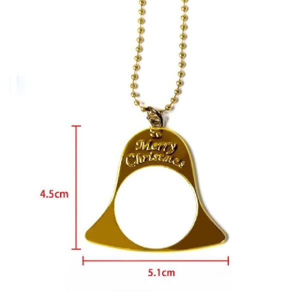 Sublimation Christmas Blanks Metal Jingle Bell Christmas Tree Hanging Ornament