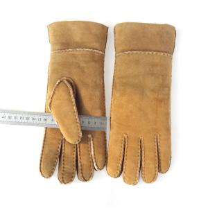 Fashion Ladies Sheepskin Gloves , Ladies Real Leather Gloves Plain Style