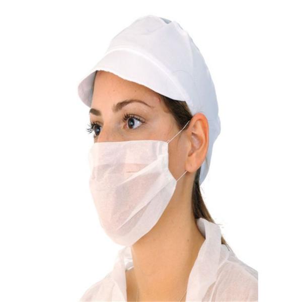 Buy Paper Filter Disposable Face Mask , Disposable Breathing Mask Size 20 X 7CM at wholesale prices