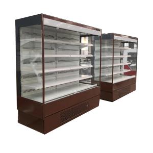 Custom Supermarket Open Air Curtain Display Cabinets