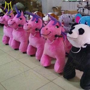 Quality Hansel amusement indoor stuffed battery powered walking electric ride on toys for sale