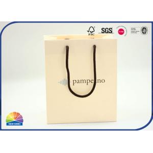 Customized 4C Printed Paper Gift Bag With Handle Eco Friendly