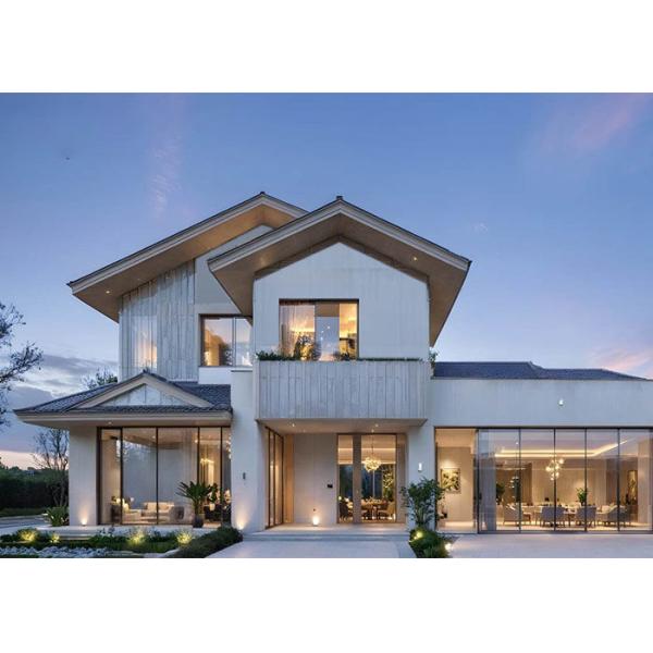 Luxury Prefab House Single Family Home Prefabricated House Luxury 2 Story Customizable Steel House Kits