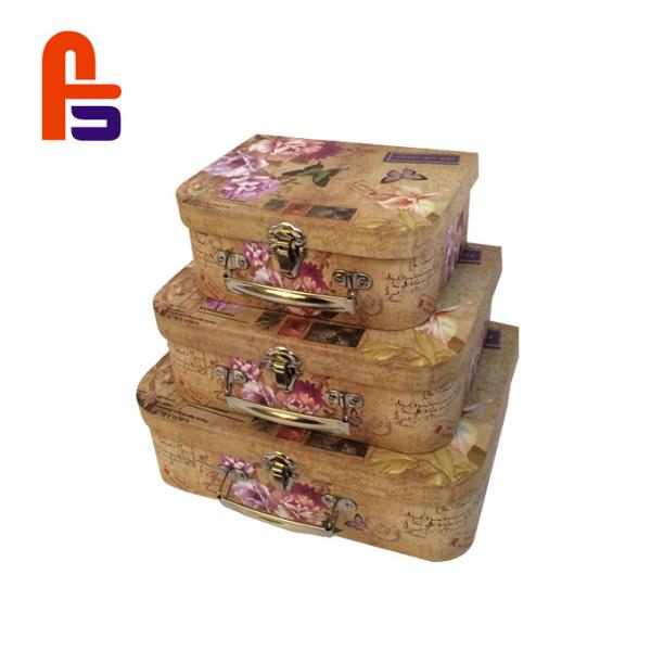 Buy Upscale Grade Paper Gift  High Durability Cardboard Suitcase Box at wholesale prices