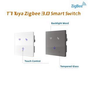 Touch Screen Tempered Glass Smart Switch Panel Remote App Control