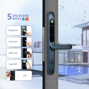 Anti Rust Residential Bluetooth Smart Door Lock Stainless Steel