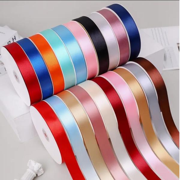 Buy Decoration Satin Ribbon Roll Custom Printed for Double Face and Single Face Gift Wrap at wholesale prices