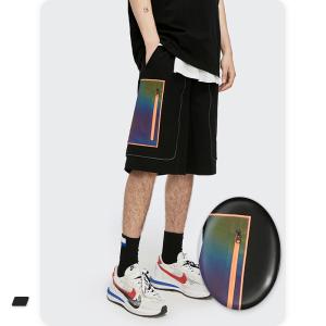 Spring Summer Personalized Casual Suit Dark Laser Reflective Large Pocket