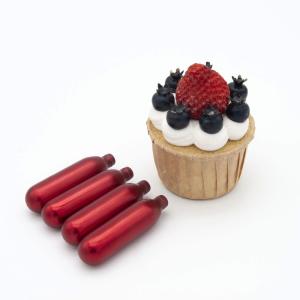 China Dessert Tool N2O 10 Pack 8.5g Red Whipped Cream Chargers Customized on sale