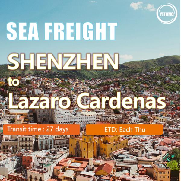 27 Days International Freight Logistics Sea From Shenzhen China To Lazaro Cardenas