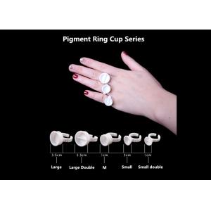 Quality Semi Permanent Glue Ring Holder , Pigment Cup Ring For Eyebrow Eyeline Lip Makeup for sale