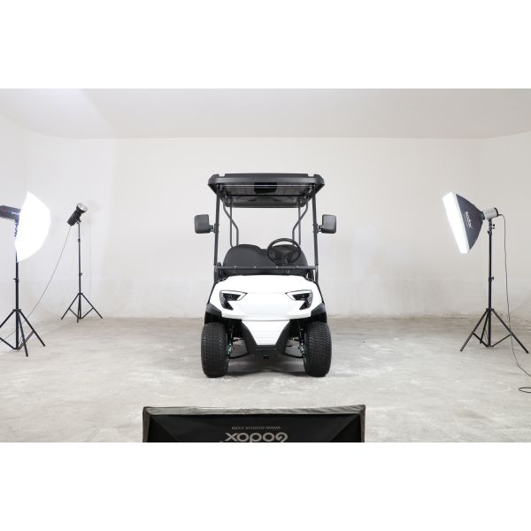 4 Front Seats & 2 Rear Electric Golf Cart 48V Lithium Battery High Climbing Ability