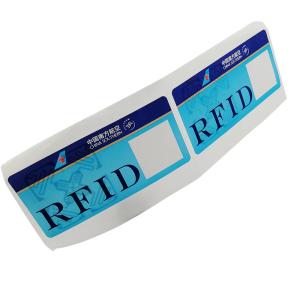 Custom RFID 860~960MHz 475*54mm Luggage Label Sticker Baggage For Tracking